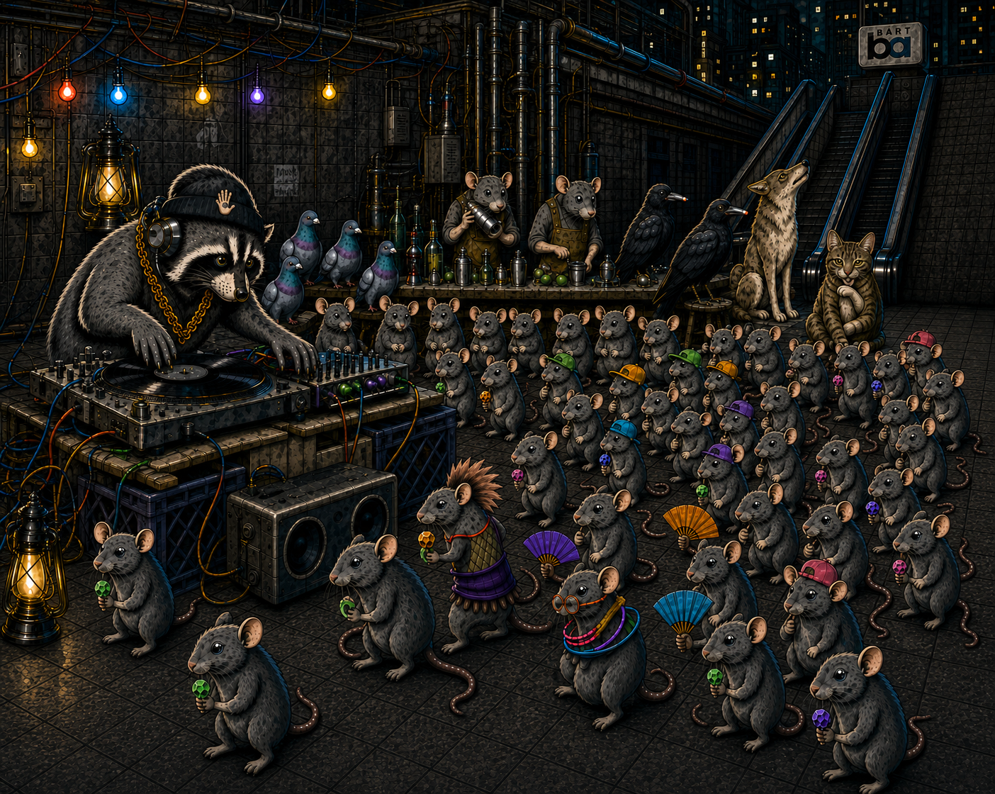 After Hours: The Mission Critter Rave — 520-Piece Jigsaw Puzzle