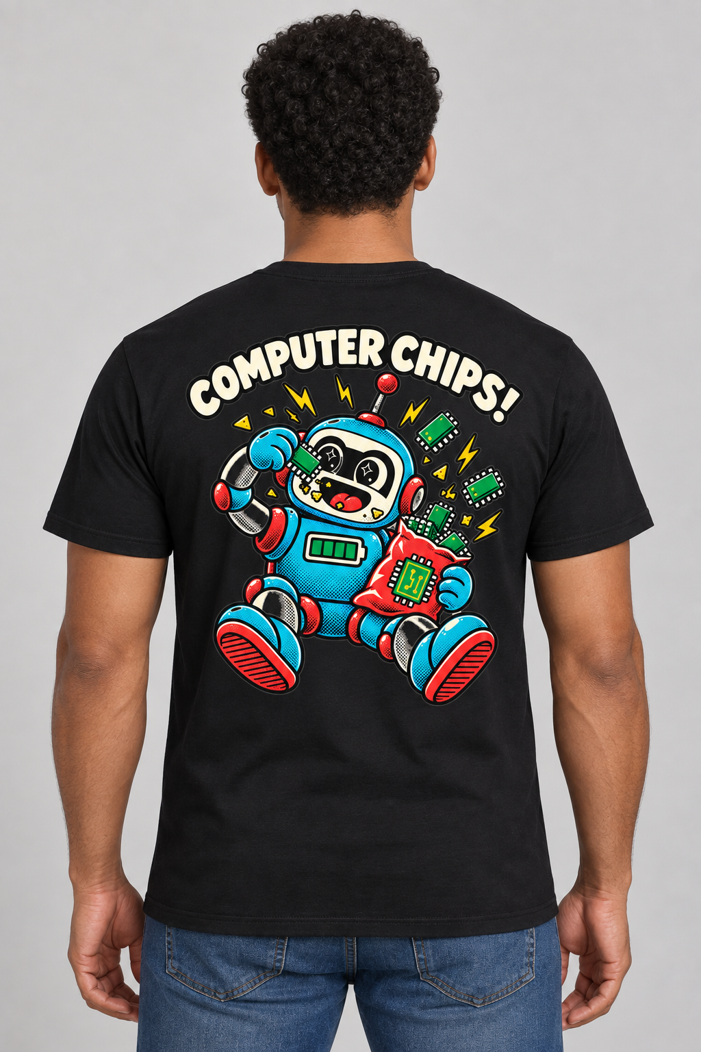 Computer Chips Dad Joke T-Shirt — The Groan-Up Collection