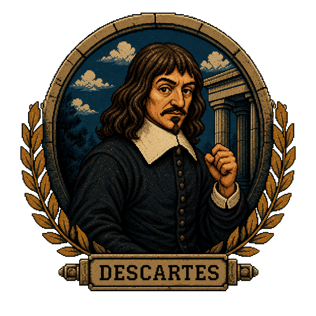 Street Philosopher™ — Descartes vs. Kant | Premium Oversized Tee