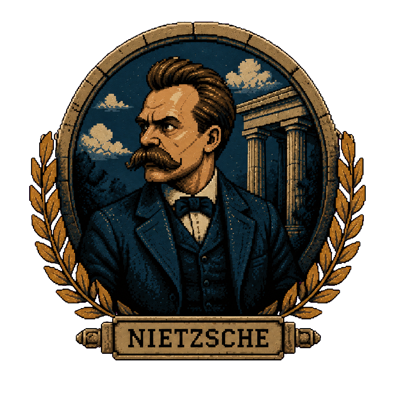 Street Philosopher™ — Socrates vs. Nietzsche | Premium Oversized Tee