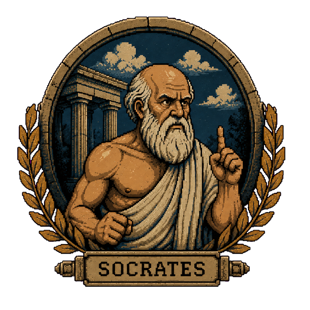 Street Philosopher™ — Socrates vs. Nietzsche | Premium Oversized Tee
