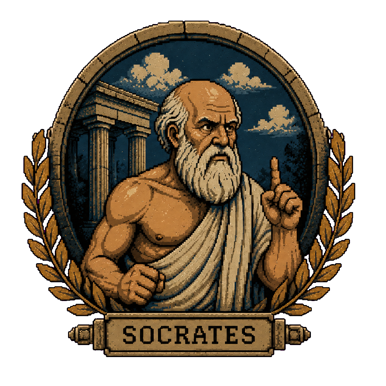 Street Philosopher™ — Socrates vs. Nietzsche | Premium Oversized Tee