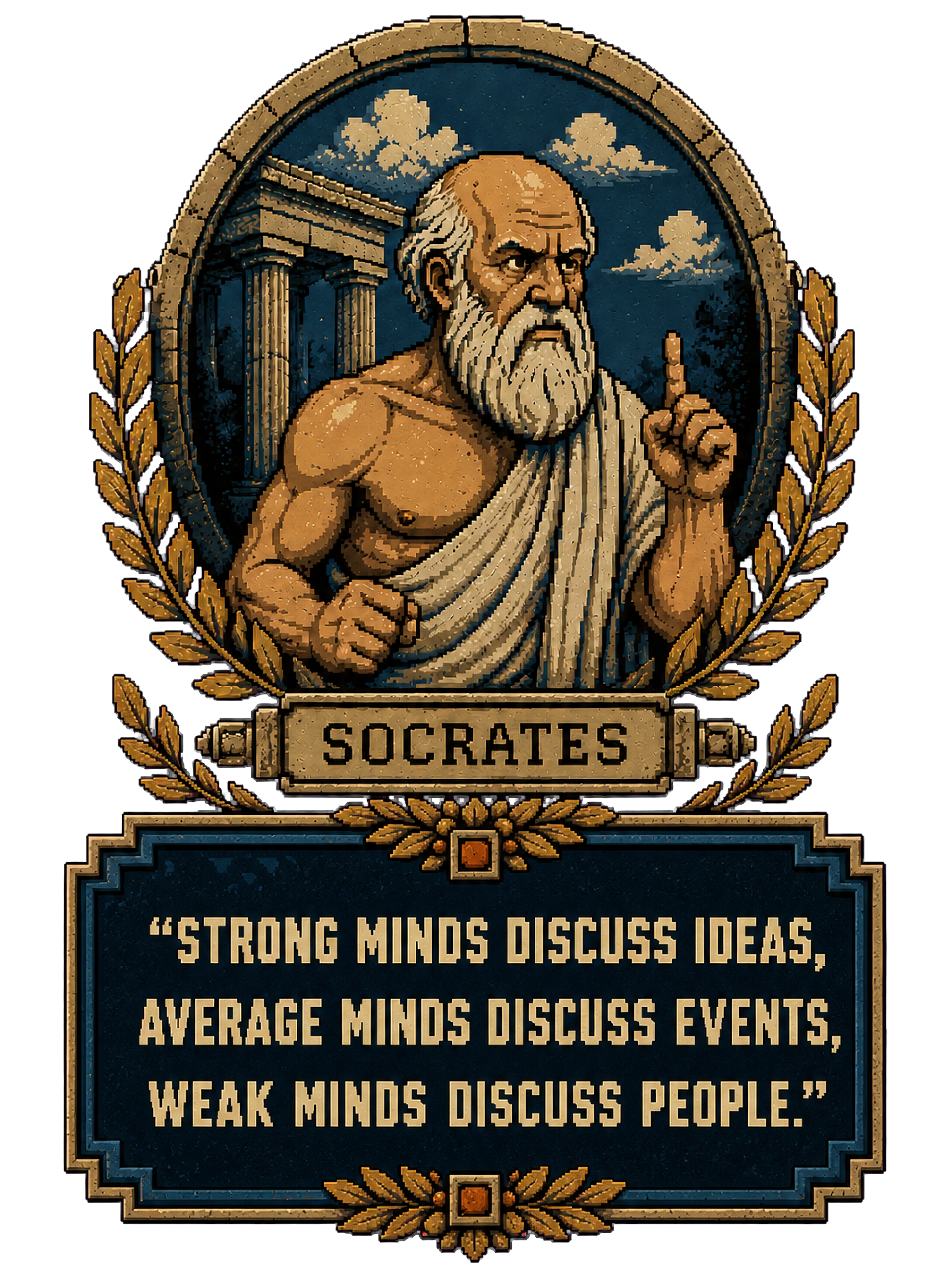 Street Philosopher™ — Strong Minds | Socrates Premium Tee